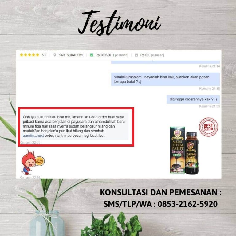 Bukti Testimoni Penyakit